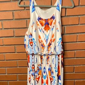Sleeveless colorful Maxi dress